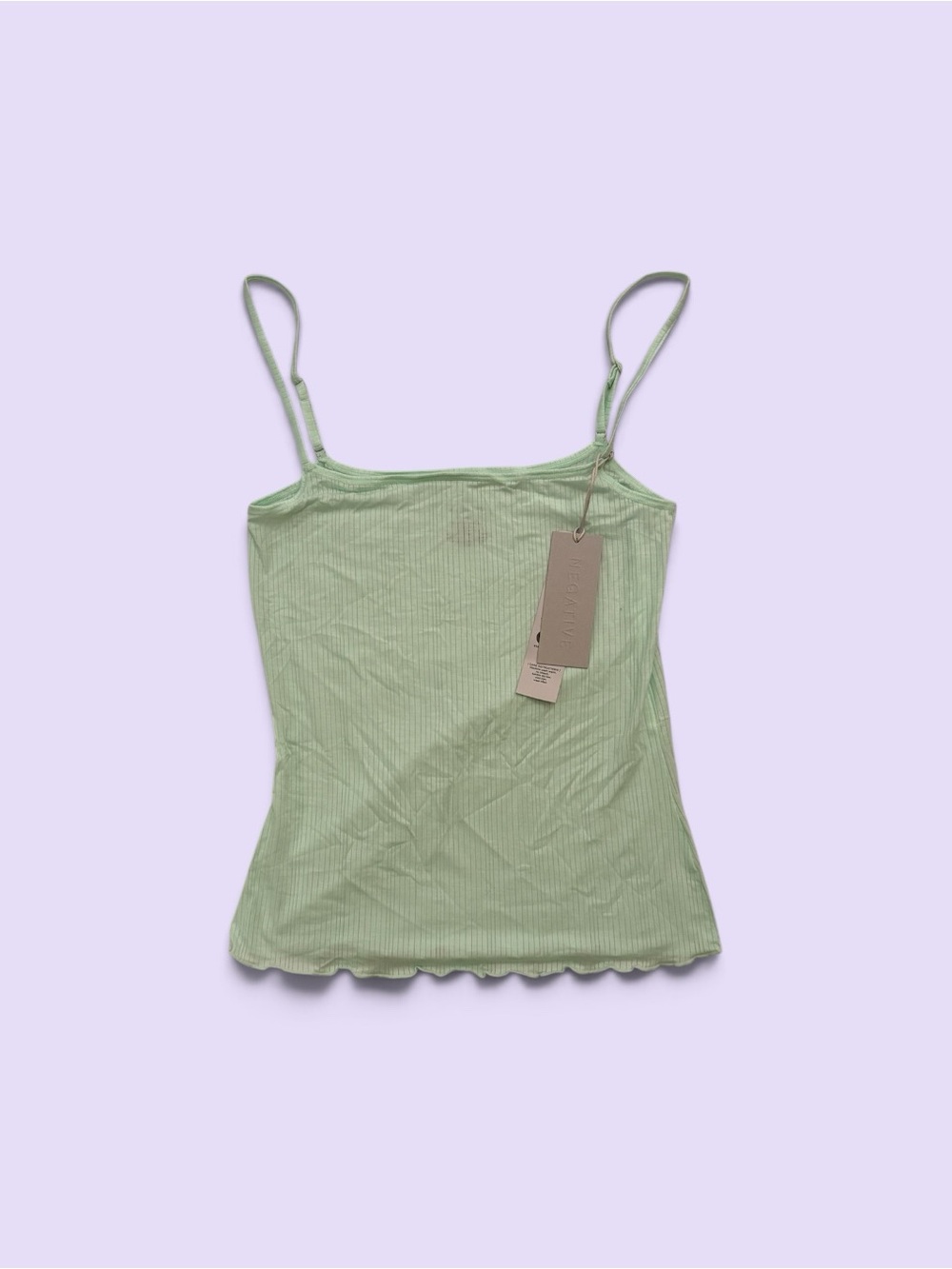 Negative Underwear Whipped Cami Bay XS Rare Discontinued Mint Green